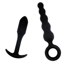 2pcs/set Anal Beads Plugs Butt Plugs Anal Plugs Dildo Vibrator Prostate Massage Anus Massager Ass Dilator Sex Toys For Women Man