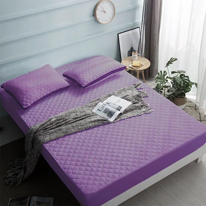 

Thick Sanding Cloth Quilt Bedding Fitted Sheet Quilting Mattress Protection Cover CL007 Single Full Double Size Polyester