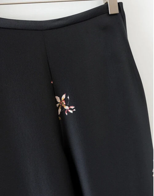 Шикарный черный блейзер с поясом и принтом журавлей Женский приталенный длинный Костюмный пиджак с поясом