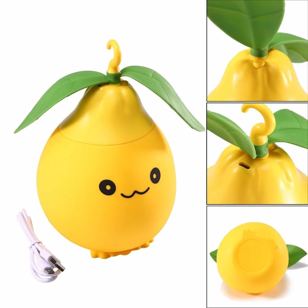 

Silicone Lamp Pomelo Multicolor Night Light USB Rechargeable Sensitive Tap Control Lamp Children Cartoon LED Portable NightLight