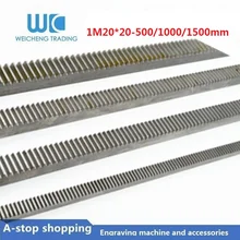 1pcs 1Mod 1 Modulus High Precision spur Gear Rack steel 20*20 length 500mm 1000mm 1500mm pinion cnc straight rack mod1 rack 1pcs 1Mod 1 Modulus High Precision spur Gear Rack steel 20*20 length 500mm 1000mm 1500mm pinion cnc straight rack mod1 rack
