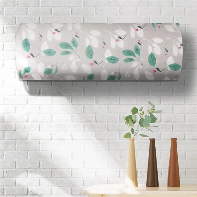 

1pc Air Conditioner Dust Cover PEVA Waterproof Printed Protector Dust Cover Protective Cover Cleaning Cover for Office Home