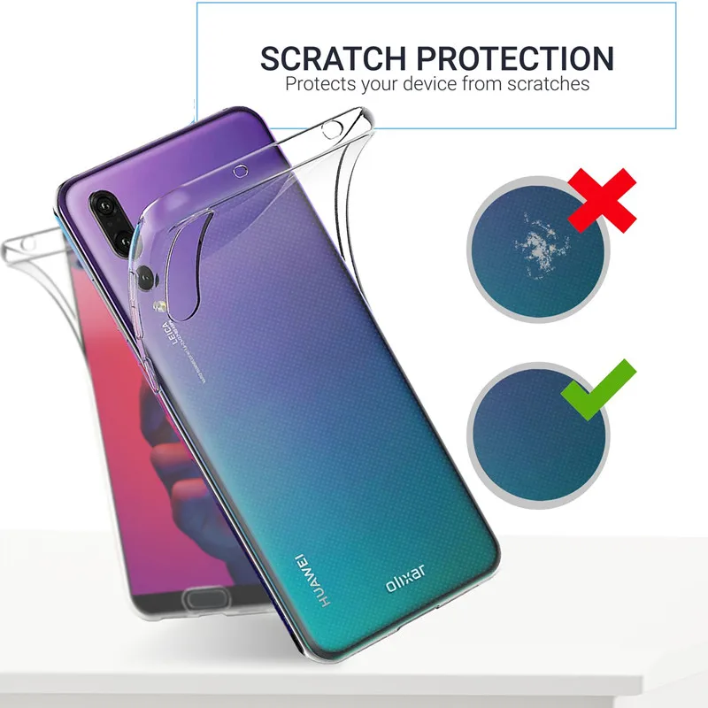 Двойной Мягкий силиконовый чехол для huawei P30 P20 Lite P Smart Plus Y9 Y7 Y6 Pro mate 20 Honor 10 Lite Nove 2i 3e чехол на весь корпус