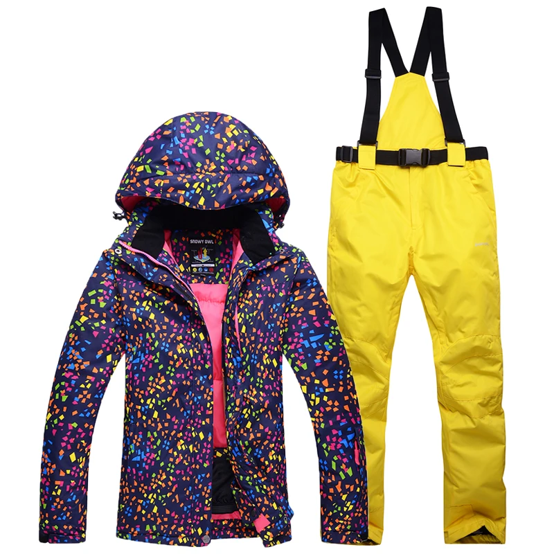 Traje De Esquí De Una Pieza Para Mujer - Impermeable, Térmico, Elástico, Con Cintura Ajustable Y Diseño Delgado