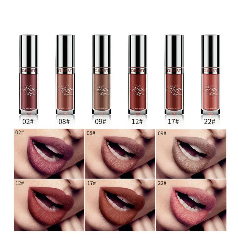 

24Colors Makeup Waterproof Matte Velvet Liquid Lipstick Long Lasting Lip Gloss lip balm