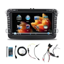 Wholesale! 2 Din 8 Inch Car DVD Stereo Player For VW/Volkswagen/Passat/POLO/GOLF/Skoda/Seat With 3G USB GPS BT FM RDS Free Maps