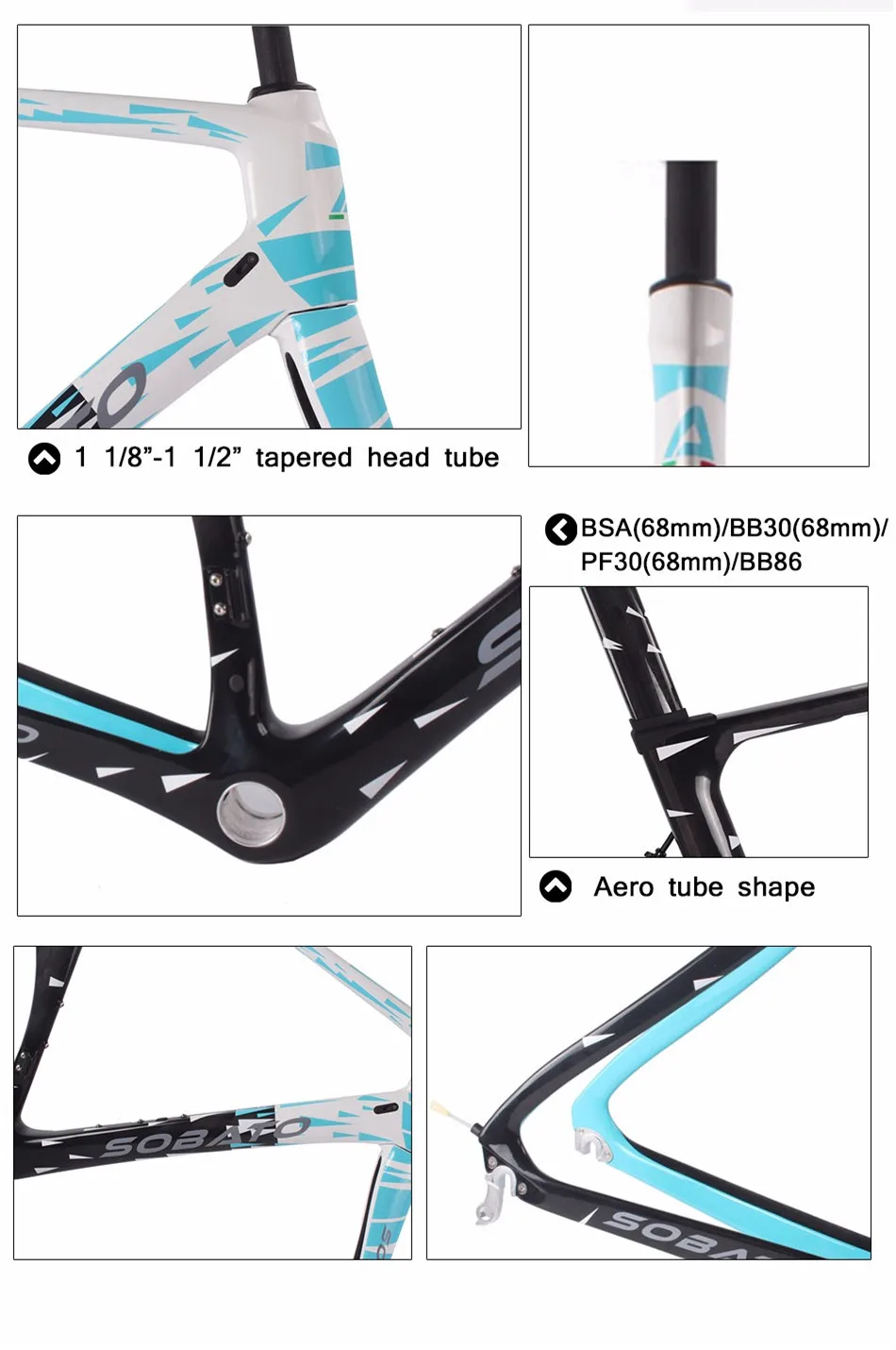 Flash Deal full carbon disc brake Toray racing frameset with oem carbon 46/49/52/54/56/58cm 19