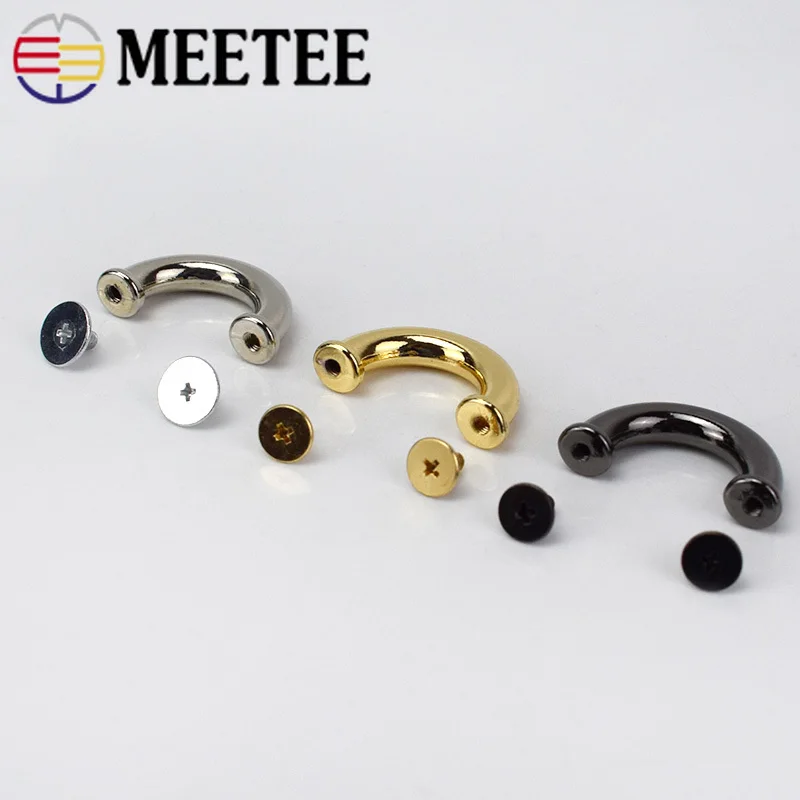 

10pcs 15mm Metal Buckles DIY Handbag Leather Bags Strap Hangers Garment Decoration Hardware Accessories BD302