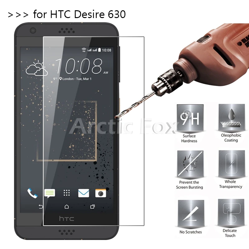 10 шт./лот Премиум закаленное Стекло для htc Desire 630 Экран протектор Закаленное