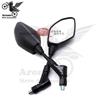 

black brand 8MM 10MM unviersal accessories motorcycle rearview mirror for honda suzuki yamaha Kawasaki moto mirrors motorbike