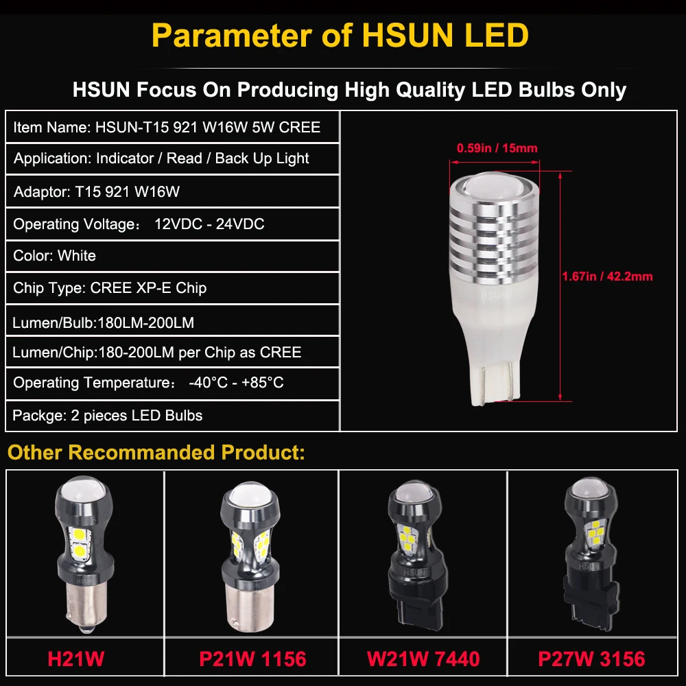 T15 5W CREE XP-E High Power LED (5)