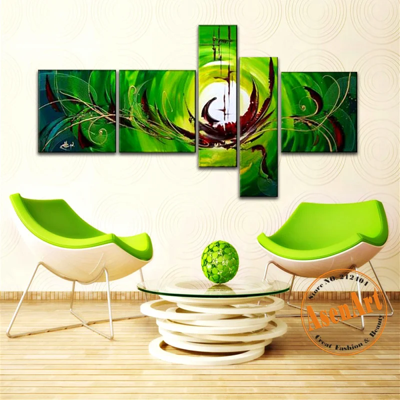 Online kaufen groÃhandel grün bild aus china grün bild ... Wohnzimmer dekoration grün