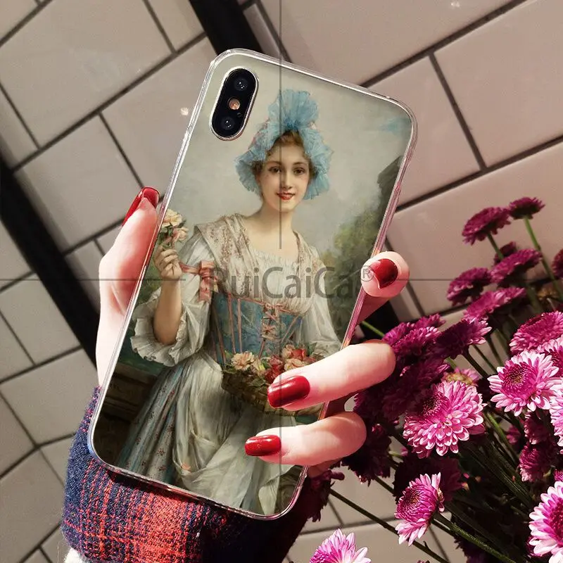 Ruicaica бумажный дизайн принцесса прозрачный мягкий чехол для телефона Apple iPhone 8 7 6 6S