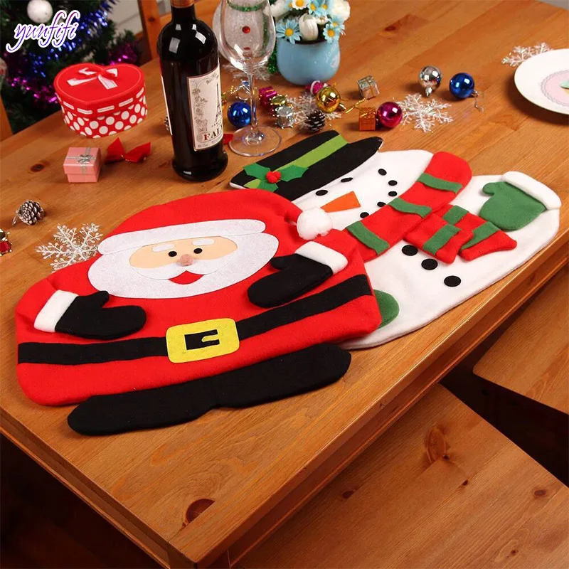 

Christmas Table Mat Christmas Tree Kitchen Decoration Placemat Santa Claus Table Napkin For Wedding Dining Accessories Table Mat