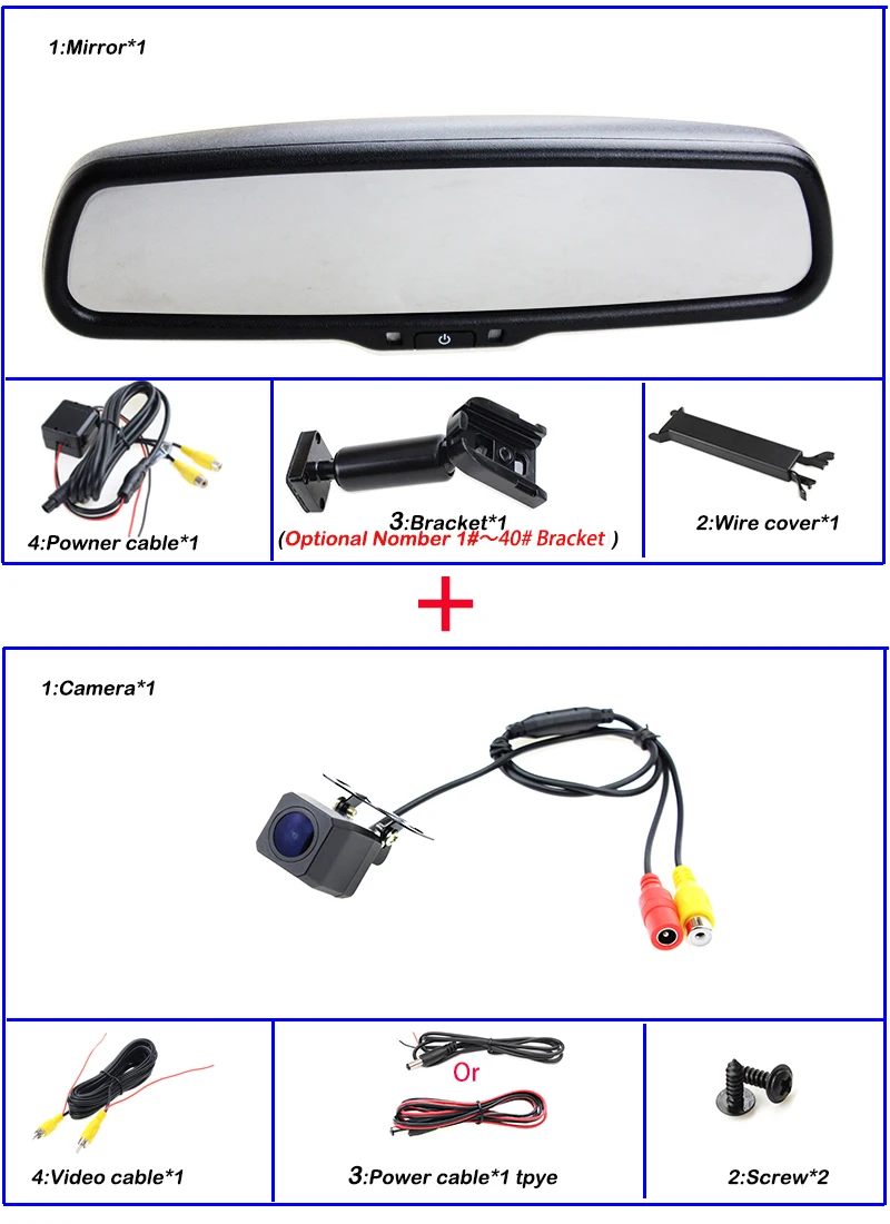 HaiSunny HD 4," TFT lcd внутреннее зеркало автомобиля монитор с высоким разрешением и углом обзора 170 градусов камера заднего вида