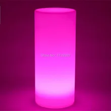 Free shipping waterful multi color H36 CM LED SMALL Tower Pillar Floor lamp outdoor round column lights of landscape lighting luminous decoration wedding party column lamp colorful colonne lumineuse of tower landscape lighting