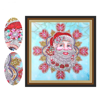 

Special Diamond Painting "Santa Claus" 5D DIY Diamond Brooch Diamond Mosaic Sale Christmas Painting DP Decoration Accessories