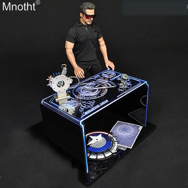 Mnotht Toy Box 1 6 Iron Man Debug Story Scene Workbench Exhibition Mnotht Toy Box 1 6 Iron Man Debug Story Scene Workbench Exhibition Luminescent Table