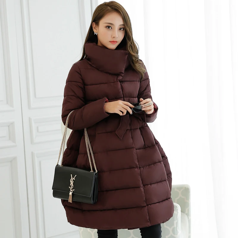 2016 winter pregnant women down jacket turtleneck fashion maternity ...