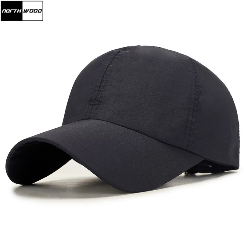 

[NORTHWOOD] 2019 Solid Quick Drying Summer Baseball Cap Men Snapback Hat Summer For Women Outdoor Casquette Fitted Hats