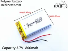 1pcs/lot Liter energy battery 3.7V 800mAh 503048 PLIB polymer lithium ion / Li-ion battery for dvr GPS mp4 mp3