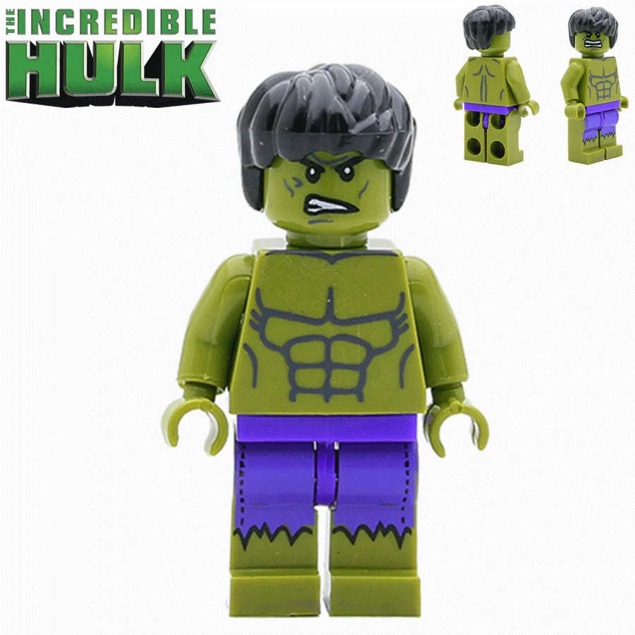 Kopen Enkele Verkoop De Incredible Hulk Bruce Banner Marvel Super Heroes Avengers Ultron minifig Monteren Bouwstenen XH064 DIY Speelgoed