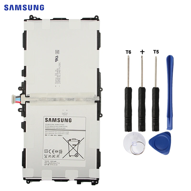 Продажа Samsung оригинальный сменный аккумулятор для планшета T8220E для samsung Galaxy SM P601 P600 P605 P607T T525 T520 Note 10,1 2014 Edition