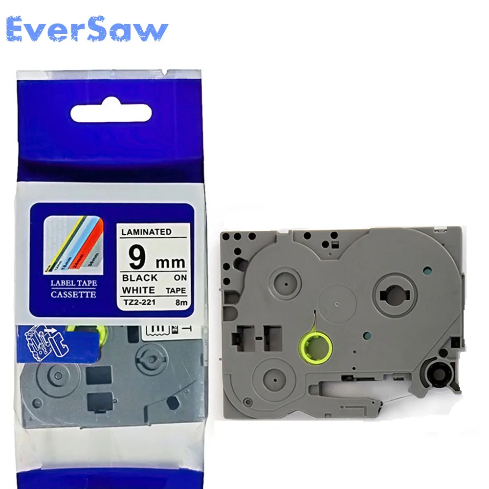 40PK TZ221 TZ 221 TZe221 TZe Laminated Adhesive tz-221 tze-221 Labels Tape P Touch black on white Compatible For Brother tze | Компьютеры