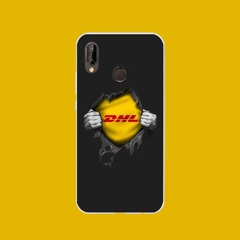 Fundas для huawei p20 lite Мягкий ТПУ чехол с логотипом dhl P6 7 P8 P9 P10 P30 promate 9 10 20 pro