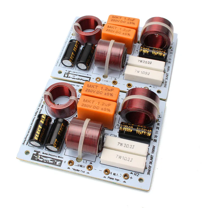 LEORY L-380C 2 шт./лот 180 Вт динамик 3 Way Hi-Fi аудио делитель частоты 3 единицы кроссовер фильтры 85X112 мм