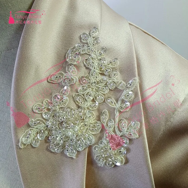 Short Sleeves Wedding Evening Dress Jackets Wraps Made Simple Style Bolero Real Photos DQG228