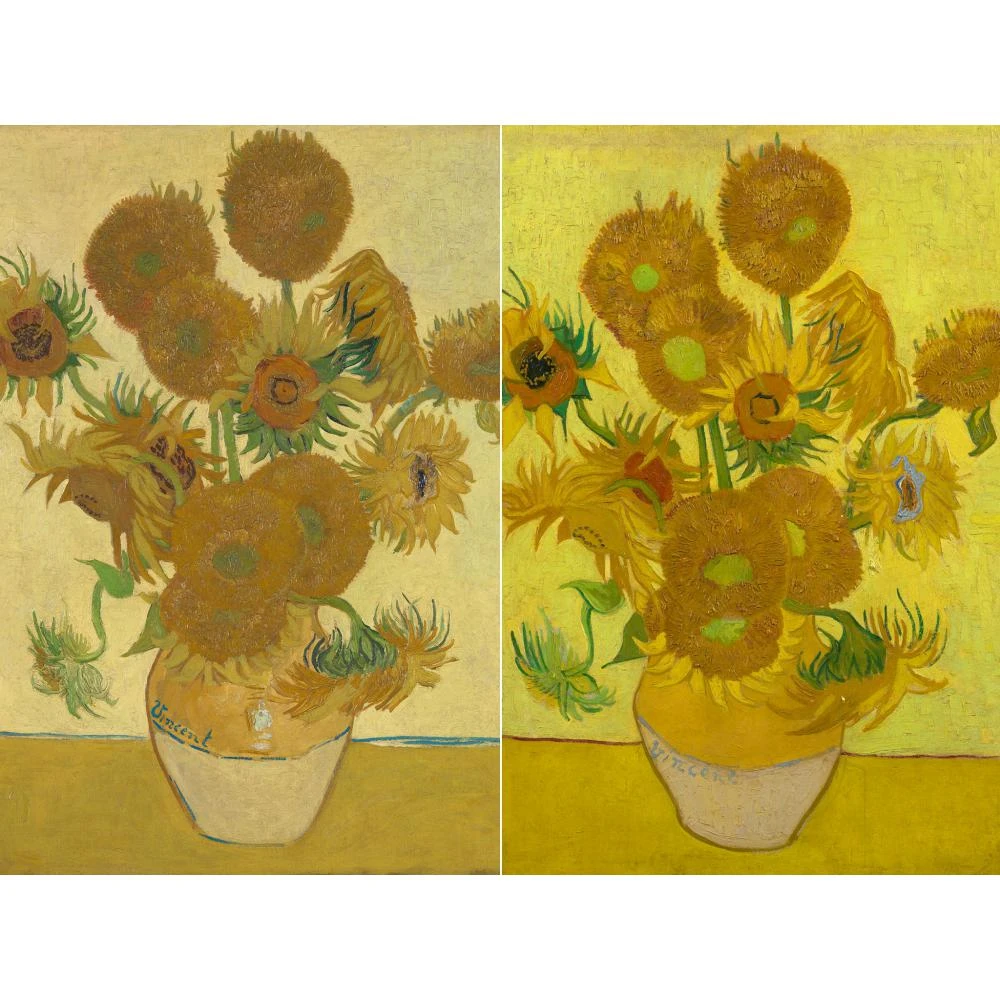 手描きのキャンバスアートvincent Vangh太陽の花まだ人生の花の絵画モダンな壁の装飾 Painting Reproduction Canvas Artmodern Pictures Aliexpress