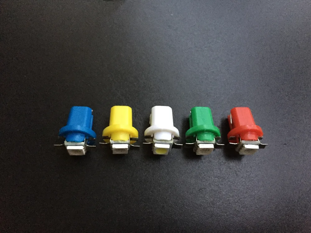 100 шт. T5 B8.4D B8.4 светодиодный 5050 SMD автомобильный индикатор подогрева приборной