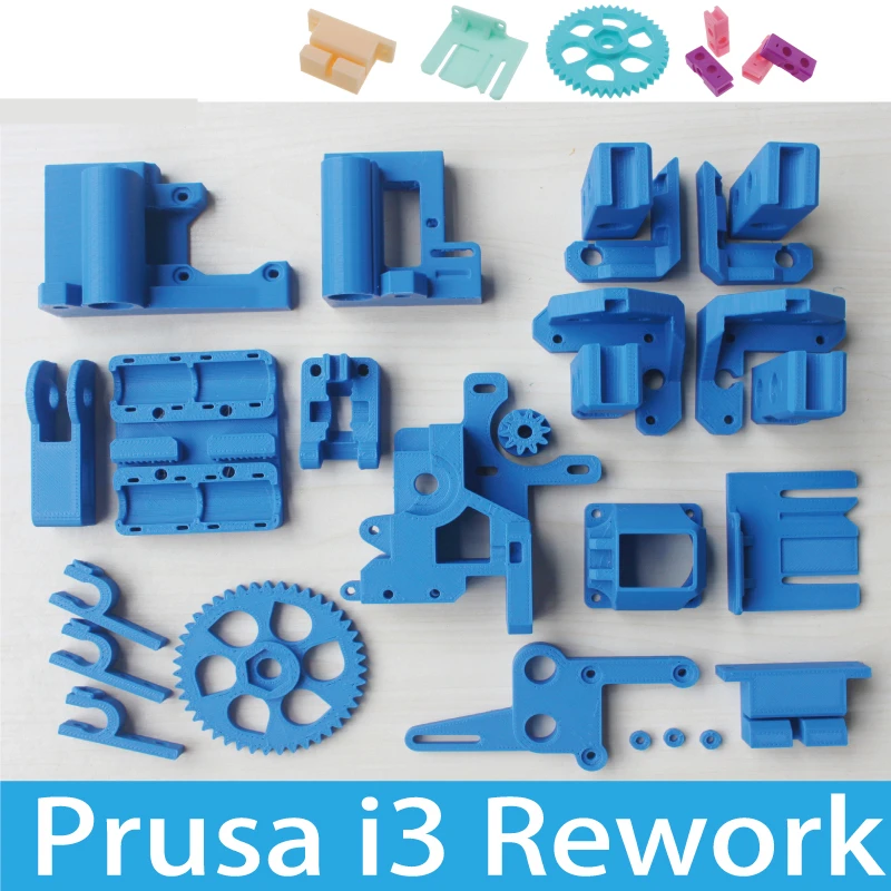 Reprap Prusa i3 Rework 3D Printer PLA Required PLA Plastic Parts Set