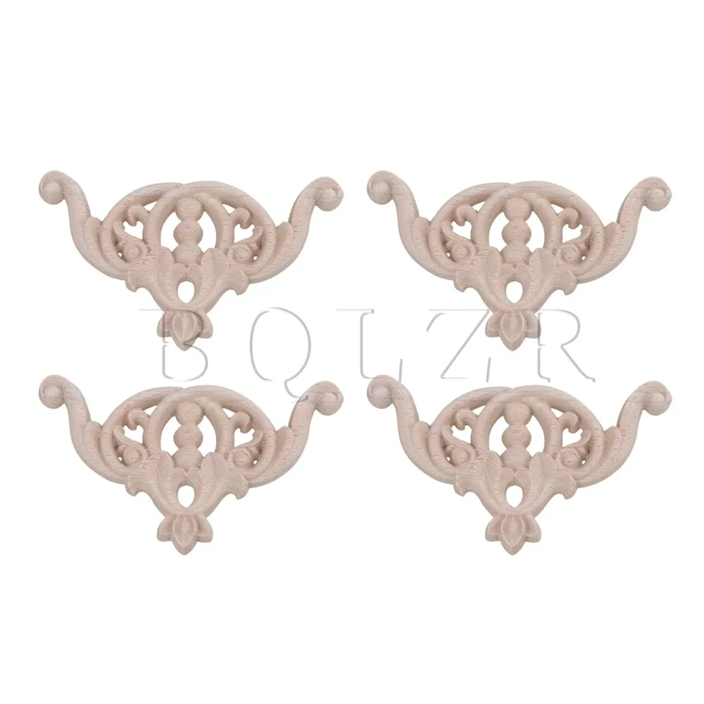 

4x BQLZR 3.1x3.1Inch Cabinet Door Applique Onlay Frame Cabinet Decor Type C-13