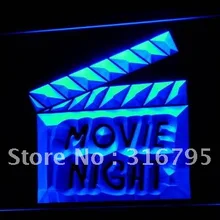 I707 ночь кино Плёнки Кино пивной бар светодиодный знак неонового света на/выключения 20+ Цвета 5 размеров