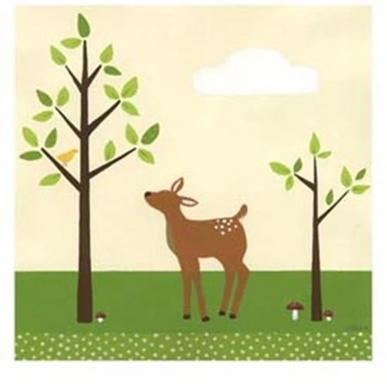 Woodland Friends II Poster Print by June Erica Vess (13 x 19)