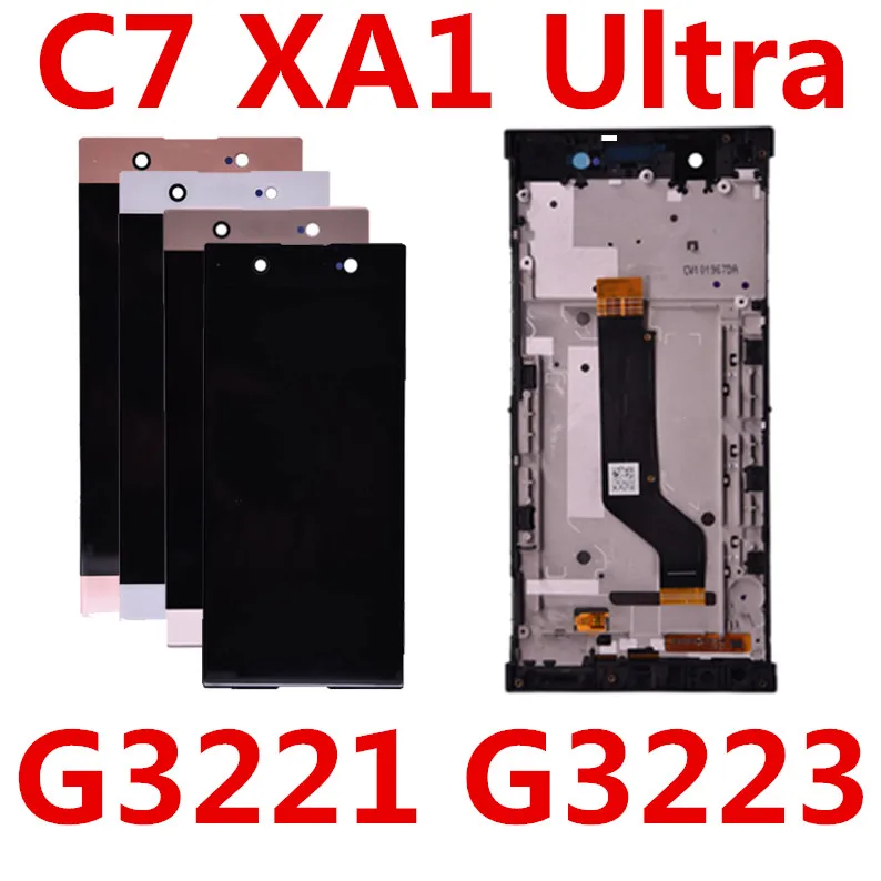 6,0 ''для sony Xperia xa1 Ultra G3221 G3212 G3223 G3226 ЖК-дисплей дигитайзер для sony C7 сборка сенсорный экран Рамка C7