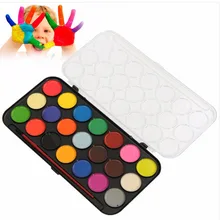 Доступные 21 Цвета однотонные акварельные краски набор краски с 1 кистью ручка для художников DIY живопись инструмент рисования арт поставка