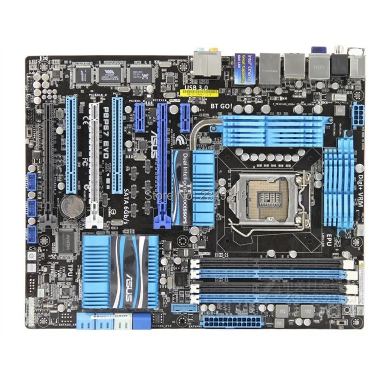 Для ASUS оригинальная материнская плата P8P67 EVO DDR3 LGA 1155 платы 32 Гб USB2 0 USB3.0 SATA3.0