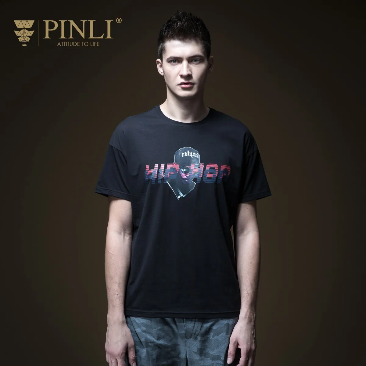 Linkin Park, распродажа, товар Dragon Ball Pinli, новая летняя мужская футболка с воротником и принтом, футболка с короткими рукавами, B192411387 - Цвет: Black