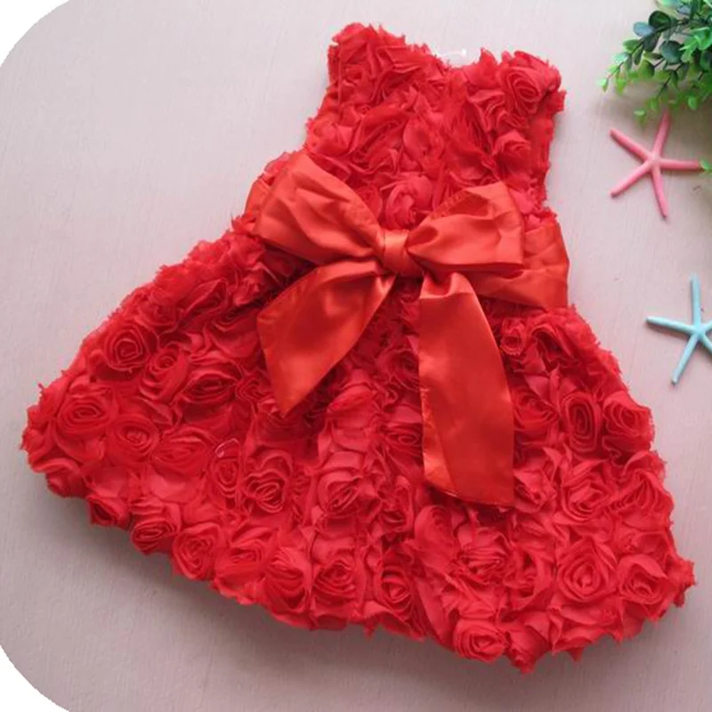 rose baby dress