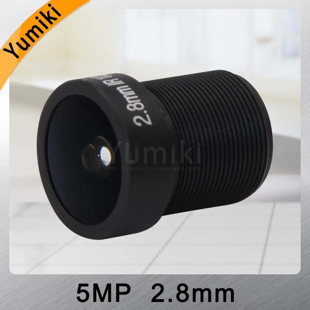  Yumiki 5.0Megpixel M12 MTV 2.8mm 5MP HD CCTV Camera Lens IR HD Security Camera Lens Fixed Iris - 32984179003