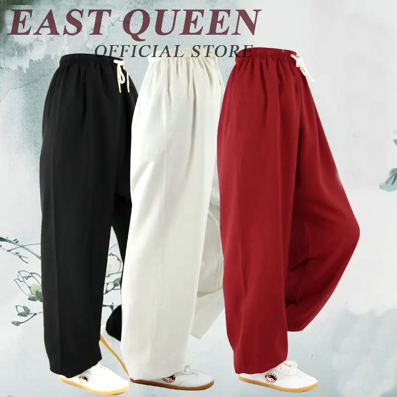 

Tai chi clothing tai chi pants women men kung fu pants 2018 new linen pants men NN0832 C