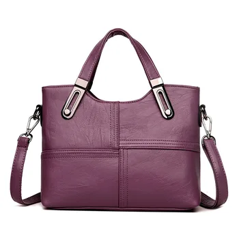 

Fashion OL Style Tote Bag Ladies Shoulder Bags Hot Sale Patchwork Bag Women Messenger Bags Women Genuine Leather Handbags