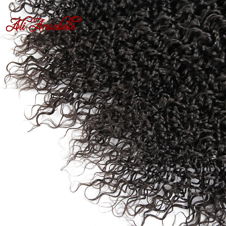 Али Аннабель волосы малазийские кудрявые вьющиеся волосы плетение человеческие волосы пучки Натуральные Цветные волосы Реми 3 пучка с закрытием