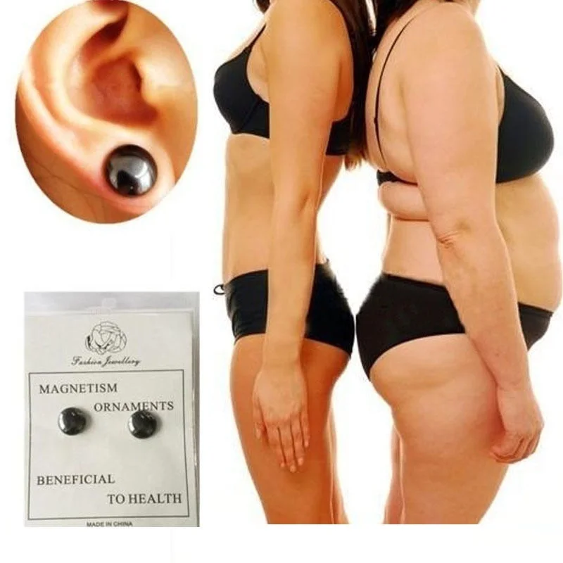

Magnetic Slimming Earrings Magnets Stimulating Acupoints Of Lazy Paste Slim Patch-E Lose Weight Magnetic Therapy Health Jewelry