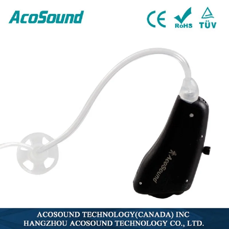 

Acosound 8Channels Best Open Fit Programmable Hearing Aids Mini Digital Hearing Aid Medical Ear Care Tools Black Color