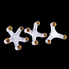 NewE27 до 3/4/5 E27 база для переходника 3/4/5 в 1 E27 лампы сплиттер адаптер держатель подвесной светильник белый винтовой патрон для лампы приспособление