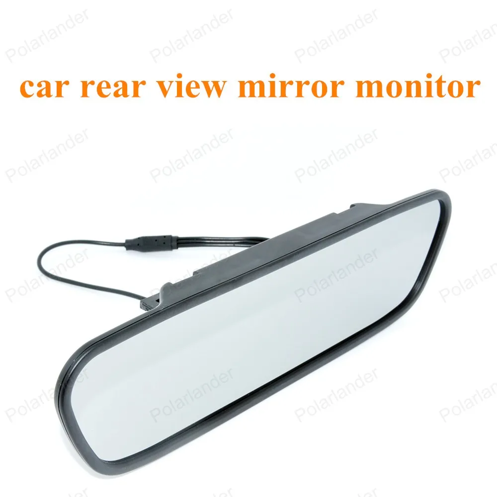 High Quality DC 12V 800x480 car Monitor LCD Car Rearview Mirror Monitor for DVD Camera